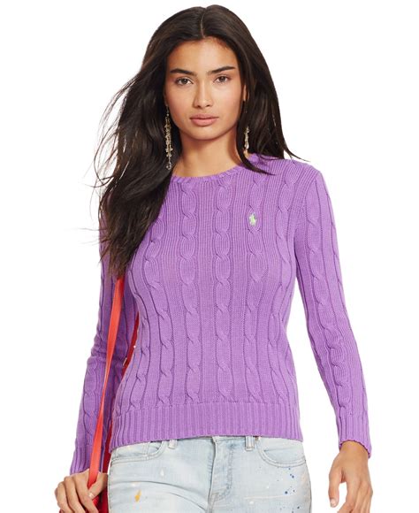 Women's Purple Designer Sweaters & Knits 